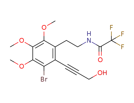 3-{2-bromo-3,4,5-trimethoxy-6-[2-(trifluoroacetylamino)-ethyl]phenyl}prop-2-ynol