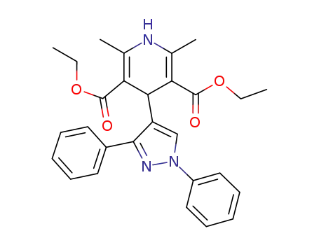 3,5-Pyridinedicarboxylic acid,
4-(1,3-diphenyl-1H-pyrazol-4-yl)-1,4-dihydro-2,6-dimethyl-, diethyl ester