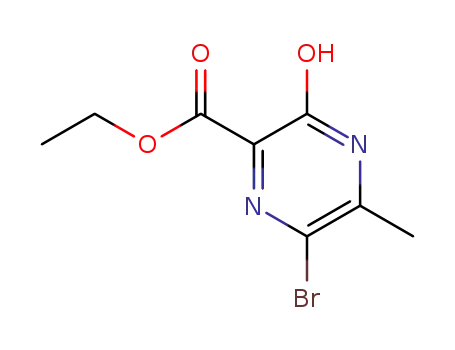 Molecular Structure of 1269026-22-3 (ethyl 6-bromo-3-hydroxy-5-methylpyrazine-2-carboxylate)