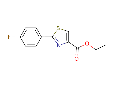 2-(4-Fluorophenyl)thiazole-4-carboxylic acid ethyl ester                                                                                                                                                (132089-35-1)