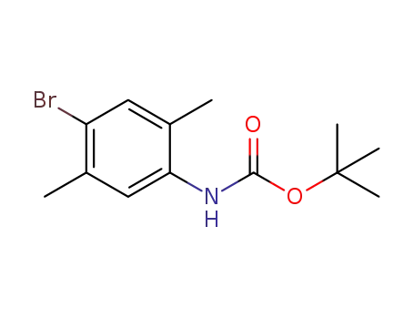 Molecular Structure of 1086392-05-3 (tert-Butyl N-(4-bromo-2,5-dimethylphenyl)carbamate)