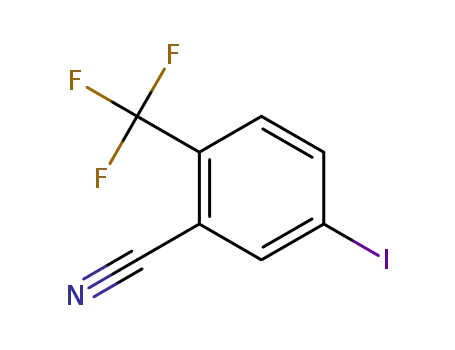 Molecular Structure of 1261622-39-2 (5-iodo-2-(trifluoromethyl)benzonitrile)