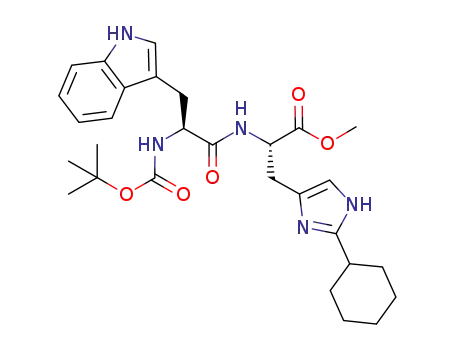 N-α-Boc-L-Trp-L-His(2-cyclohexyl)-OMe