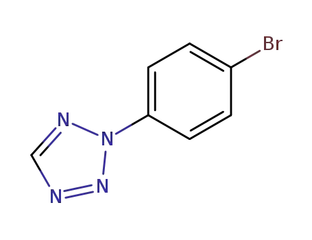 Molecular Structure of 57058-02-3 (2-(4-Bromophenyl)-2H-tetrazole)
