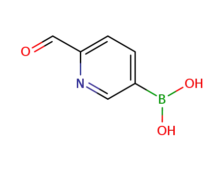 Molecular Structure of 1322001-30-8 ((6-FORMYLPYRIDIN-3-YL)BORONIC ACID)