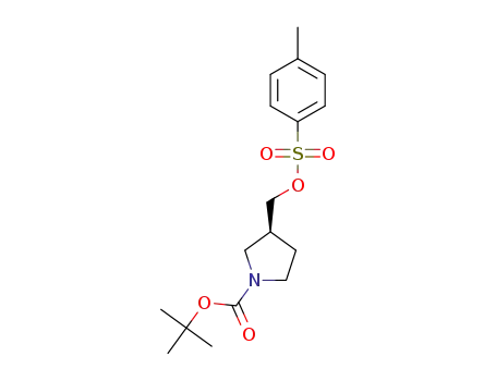 Molecular Structure of 1391730-27-0 (tert-butyl (S)-3-(4-methylbenzenesulfonyloxymethyl)pyrrolidine-1-carboxylate)