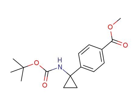 methyl 4-(1-((tert-butoxycarbonyl)amino)cyclopropyl)benzoate