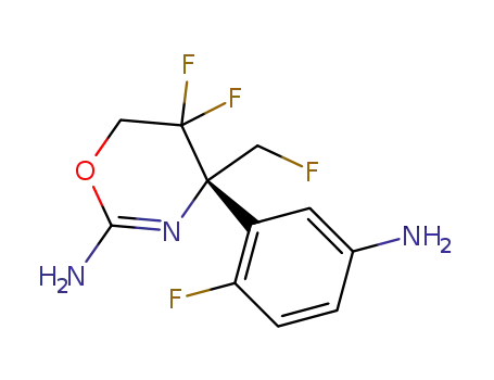 (S)-4-(5-amino-2-fluoro-phenyl)-5,5-difluoro-4-fluoromethyl-5,6-dihydro-4H-[1,3]oxazin-2-ylamine