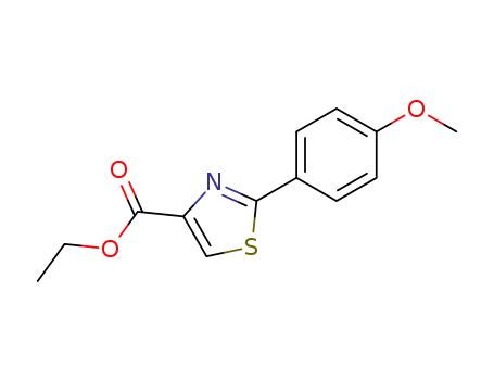 4-Thiazolecarboxylicacid, 2-(4-methoxyphenyl)-, ethyl ester                                                                                                                                             
