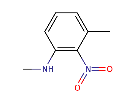 Molecular Structure of 70254-75-0 (3-methyl-2-nitro-N-methylaniline)