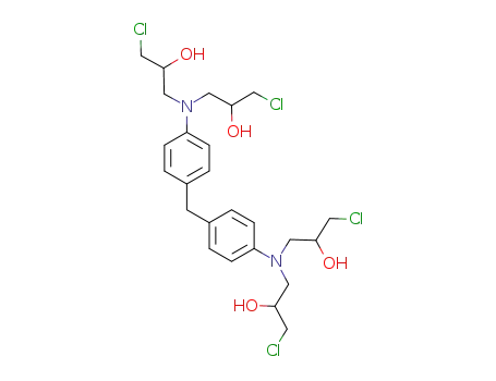 Molecular Structure of 87017-81-0 (1,1',1'',1'''-[Methylenebis(4,1-phenylenenitrilo)]tetra(3-chloro-2-propanol))