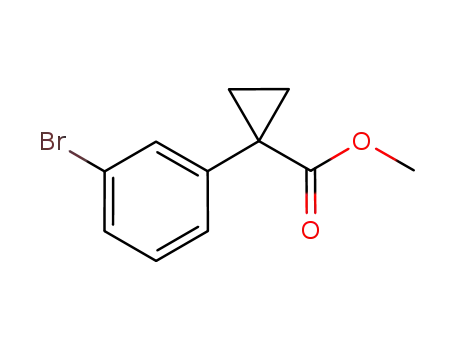 Molecular Structure of 749928-59-4 (Methyl 1-(3-broMophenyl)cyclopropane-1-carboxylate)