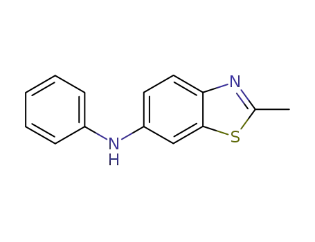 Molecular Structure of 19950-28-8 (2-methyl-6-phenylamino-1,3-benzothiazole)