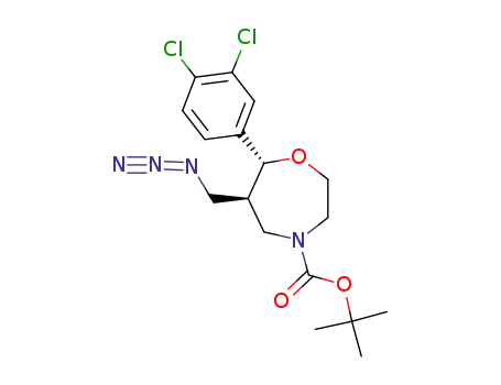 tert-butyl (6S,7R)-6-(azidomethyl)-7-(3,4-dichlorophenyl)-1,4-oxazepane-4-carboxylate