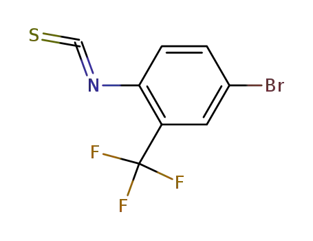 Molecular Structure of 206559-46-8 (4-BROMO-2-(TRIFLUOROMETHYL)PHENYL ISOTHIOCYANATE)