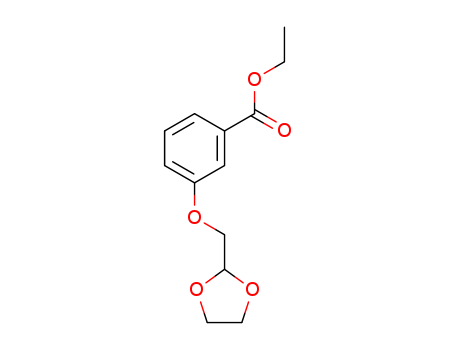 Benzoic acid,3-(1,3-dioxolan-2-ylmethoxy)-, ethyl ester
