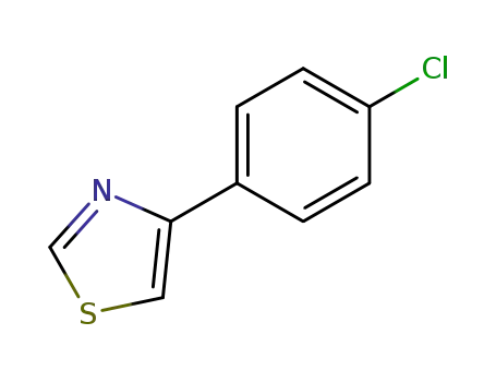Molecular Structure of 1826-22-8 (4-(4-CHLORO-PHENYL)-THIAZOLE)