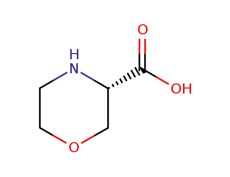Molecular Structure of 106825-79-0 ((S)-3-MORPHOLINECARBOXYLIC ACID HCL)