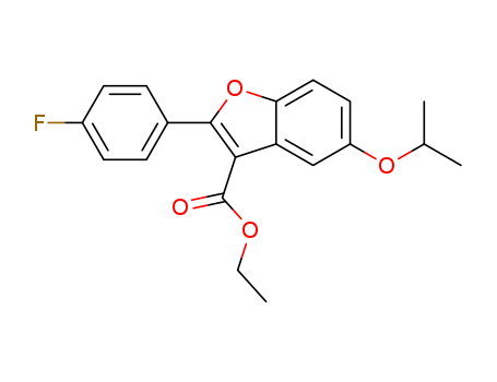 3-Benzofurancarboxylic acid, 2-(4-fluorophenyl)-5-(1-methylethoxy)-, ethyl ester