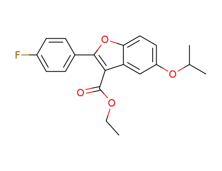 3-벤조푸란카르복실산, 2-(4-플루오로페닐)-5-(1-메틸에톡시)-, 에틸 에스테르