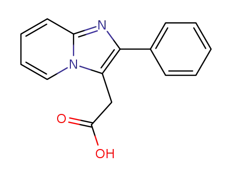 Molecular Structure of 365213-68-9 ((2-PHENYL-IMIDAZO[1,2-A]PYRIDIN-3-YL)-ACETIC ACID)
