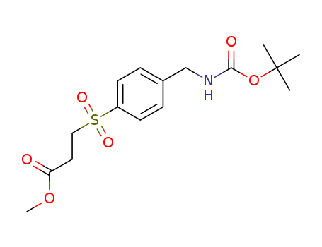 Methyl 3-(4-((tert-butoxycarbonylaMino)Methyl)phenylsulfonyl)propanoate