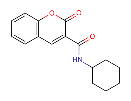 2H-1-Benzopyran-3-carboxamide, N-cyclohexyl-2-oxo-