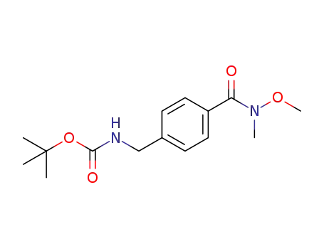 tert-butyl 4-(methoxy(methyl)carbamoyl)benzylcarbamate