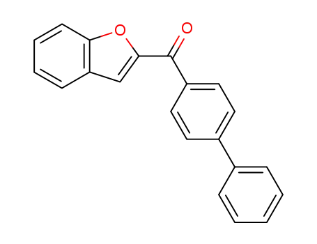 Molecular Structure of 82158-42-7 (1-benzofuran-2-yl([1,1'-biphenyl]-4-yl)methanone)