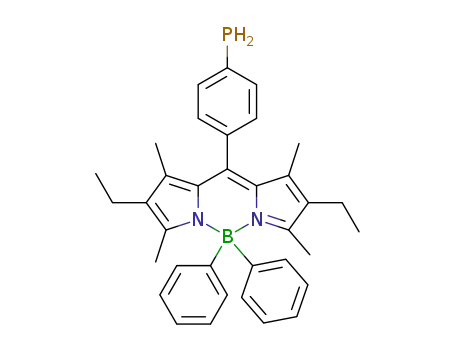 8-((4-phosphino)phenyl)-4,4-diphenyl-1,3,5,7-tetramethyl-2,6-diethyl-4-bora-3a,4a-diaza-s-indacene