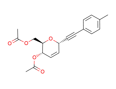 1-(4,6-di-O-acetyl-2,3-dideoxy-α-D-erythro-hex-2-enopyranosyl)-2-(p-tolyl)ethyne