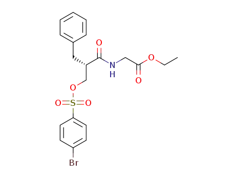 Molecular Structure of 1352995-69-7 (ethyl N-[(2S)-2-benzyl-3-{[(4-bromophenyl)sulfonyl]oxy}propanoyl]glycinate)