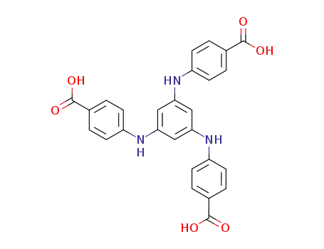 Molecular Structure of 1258012-29-1 (4,4',4''-(benzene-1,3,5-triyltris(azanediyl))tribenzoic acid)