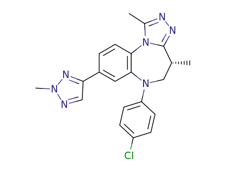 4H-[1,2,4]triazolo[4,3-a][1,5]benzodiazepine, 5,6-dihydro-(4R)-1,4-dimethyl-8-(2-methyl-2H-1,2,3-triazole-4-yl)-6-(4-chloro-phenyl)