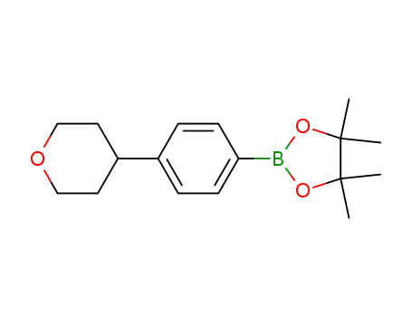 Molecular Structure of 1312479-26-7 (4-(4-Tetrahydropyranyl)phenylboronic Acid Pinacol Ester)