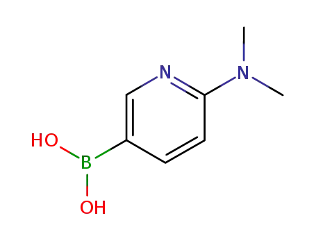 Molecular Structure of 579525-46-5 (2-(Dimethylamino)pyridine-5-boronic acid hydrate)