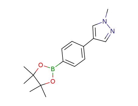 1-methyl-4-(4-(4,4,5,5-tetramethyl-1,3,2-dioxaborolan-2-yl)phenyl)-1H-pyrazole