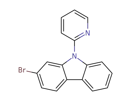 Molecular Structure of 1352932-32-1 (2-bromo-9-(pyridin-2-yl)-9H-carbazole 3-Br)