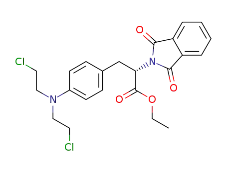 α-[[4-[ビス(2-クロロエチル)アミノ]フェニル]メチル]-1,3-ジヒドロ-1,3-ジオキソ-2H-イソインドール-2-酢酸エチル
