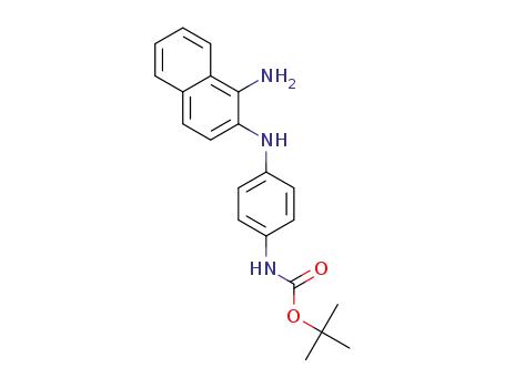 Molecular Structure of 1356863-57-4 (1-amino-2-(4-tertbutoxycarbonylaminophenyl)aminonaphthalene)