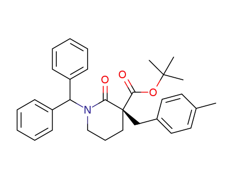 (S)-1-benzhydryl-3-(4-methylbenzyl)-2-oxopiperidine-3-carboxylic acid tert-butyl ester