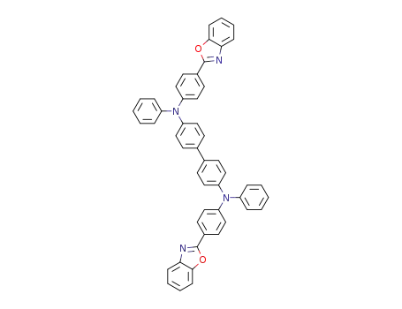 Molecular Structure of 1416621-06-1 (N,N'-diphenyl-N,N'-di-{4-(1,3-benzoxazol-2-yl)-phenyl}benzidine)