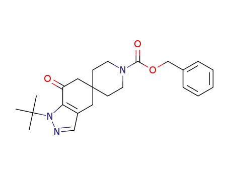 benzyl 1-tert-butyl-7-oxo-1,4,6,7-tetrahydrospiro[indazole-5,4'-piperidine]-1'-carboxylate