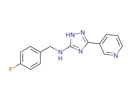 N-[(4-fluorophenyl)methyl]-3-(pyridin-3-yl)-1H-1,2,4-triazol-5-amine
