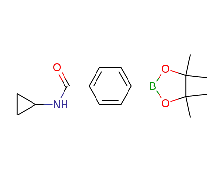 Molecular Structure of 827614-68-6 (4-(N-CYCLOPROPYLAMINOCARBONYL)PHENYLBORONIC ACID, PINACOL ESTER)