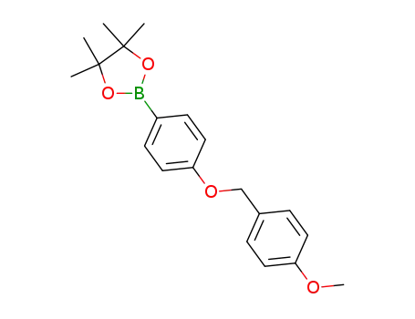 Molecular Structure of 1059066-01-1 (2-[4-[(4-methoxybenzyl)oxy]phenyl]-4,4,5,5-tetramethyl-1,3,2-dioxaborolane)