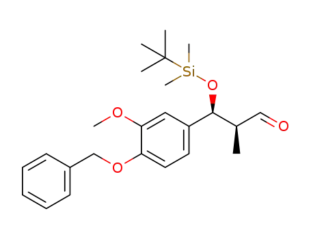(2S,3S)-3-(4-(benzyloxy)-3-methoxyphenyl)-3-((tert-butyldimethylsilyl)oxy)-2-methylpropanal