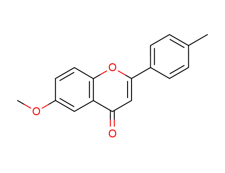 4H-1-Benzopyran-4-one, 6-methoxy-2-(4-methylphenyl)-