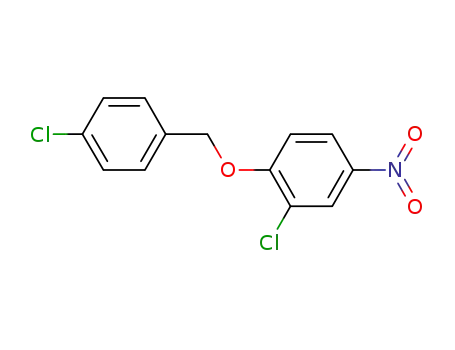 Molecular Structure of 875774-89-3 (Benzene, 2-chloro-1-[(4-chlorophenyl)methoxy]-4-nitro-)