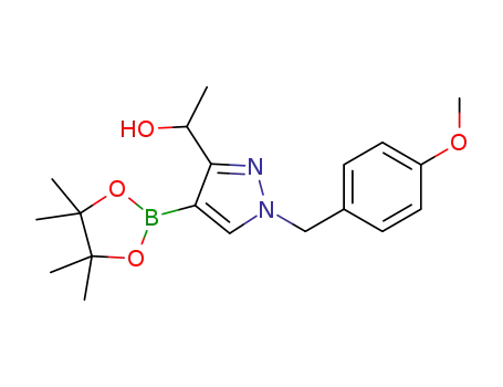 1-(1-(4-methoxybenzyl)-4-(4,4,5,5-tetramethyl-1,3,2-dioxaborolan-2-yl)-1H-pyrazol-3-yl)ethanol